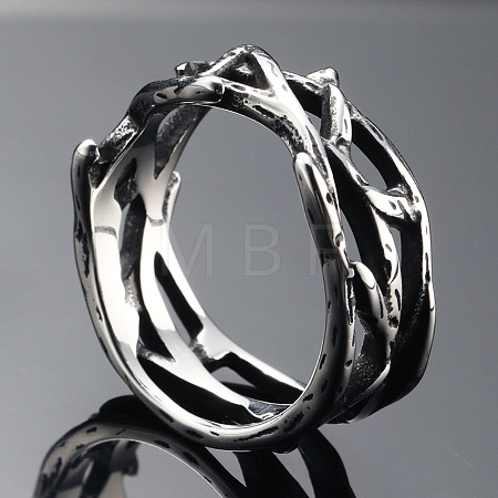 304 Stainless Steel Finger Rings FS-WG2B888-03-1