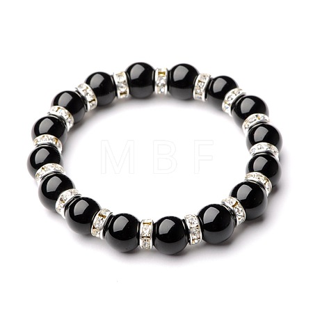 Gemstone Stretch Bracelets BJEW-JB01533-03-1