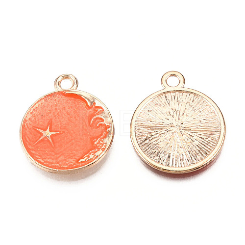 Alloy Enamel Pendants X-ENAM-Q428-08-1