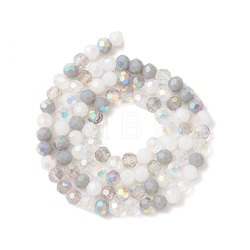 Electroplate Glass Beads Strands EGLA-YW0002-A03-1