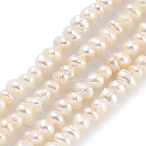 Natural Cultured Freshwater Pearl Beads Strands PEAR-C003-06E-1