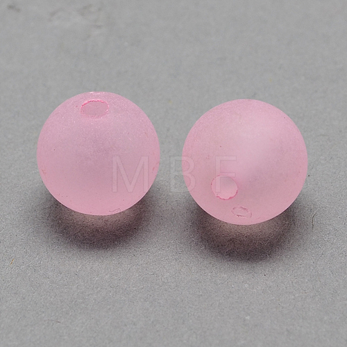 Transparent Acrylic Ball Beads FACR-R021-6mm-15-1