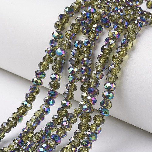 Electroplate Transparent Glass Beads Strands EGLA-A034-T2mm-Q16-1