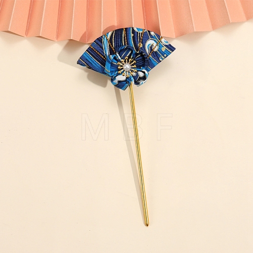 Flower Fan Cloth Hair Sticks PW-WG5DC28-08-1