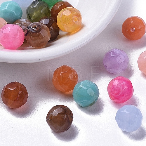 Mixed Acrylic Beads X-SACR-S001-11mm-M-1