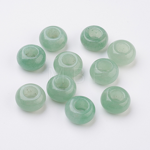 Natural Green Aventurine European Beads X-G-G740-14x8mm-19-1