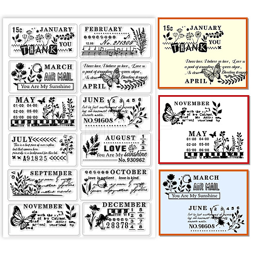 PVC Plastic Clear Stamps DIY-WH0631-0106-1