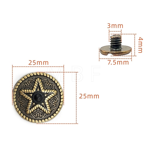 Alloy Decorative Buttons PW-WG1200D-01-1