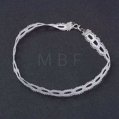 Lace Gothic Choker Necklaces NJEW-E085-10A-1