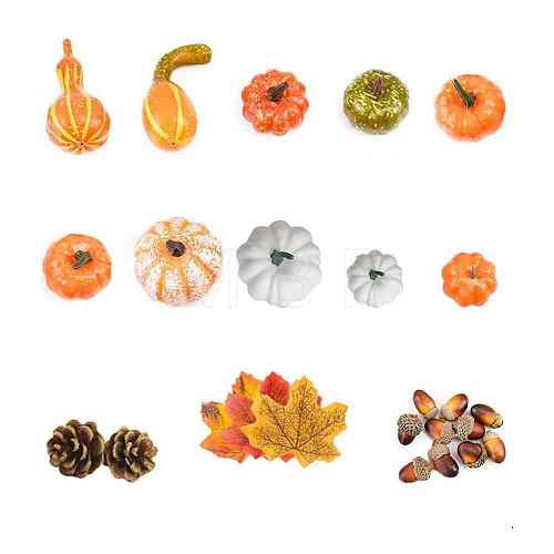 Foam Imitation Pumpkin Acorn Pine Cone Decorations Ornaments HULI-PW0002-049A-1