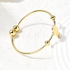201 Stainless Steel Cuff Bangles BJEW-Z151-02G-02-3