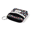 Flower Pattern Cotton Cloth Wallets AJEW-N003-08-4