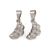 304 Stainless Steel Pendants STAS-B167-21A-P-1