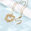 304 Stainless Steel Pendant Cable Chain Necklaces for Men Women NJEW-K308-03F-G-3