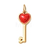 304 Stainless Steel Enamel Pendants SA-CBAAB49-02G-1