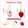 4Pcs 2 Style Handmade Cotton Keychains KEYC-PH01612-2