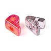 UV Plating Transparent Acrylic Beads TACR-T030-01M-4