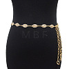 Alloy Rhinestone Horse Eye Link Waist Chains WGF5282-10-1