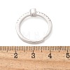 S925 Sterling Silver Adjustable Letter Rings for Women RJEW-M068-01P-D-3