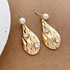 Alloy Imitation Pearl Stud Dangle Earrings for Women WG60DD8-01-1