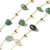 Handmade Natural Green Aventurine Chip Beaded Chains CHC-F020-09G-12-1
