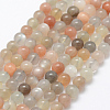 Natural Multi-Moonstone Beads Strands G-P322-43-6mm-2