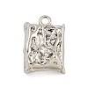 Brass Micro Pave Clear Cubic Zirconia Pendants LS-KK-O008-01D-P-1