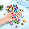 Eye Printed Glass Cabochons GGLA-BT0001-01-7