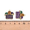 Carnival/Mardi Gras Theme Alloy Enamel & Glitter Powder Pendants ENAM-T020-53C-RS-3