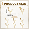 8Pcs Brass Charms KK-LP0001-85Y-2