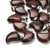 Natural Mahogany Obsidian Pendants G-B127-11P-01-1