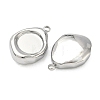 304 Stainless Steel Pendant Cabochon Settings STAS-C167-07B-P-2