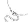304 Stainless Steel Paperclip Chain Satellite Chain Bracelet Making BJEW-JB13072-02-4