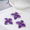 Alloy Stud Earrings & Charm Choker Sets WG3F7DF-01-3