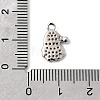 Christmas Brass Micro Pave Cubic Zirconia Charms KK-L258-04P-B01-3