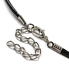 Waxed Cord Necklaces NJEW-P310-03P-01-3
