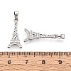 Brass Micro Pave Clear Cubic Zirconia Pendants KK-T080-74P-3