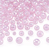 105Pcs 3 Styles Electroplate Opaque Solid Color Glass Beads Strands GLAA-TA0004-40B-3