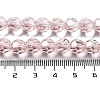 Electroplate Transparent Glass Beads Strands LS-EGLA-A035-T8mm-A20-4