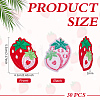 30Pcs Strawberry Computerized Embroidery Cloth Iron on/Sew on Patches PATC-FG0003-73A-2
