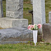 Plastic Cemetery Vase with Stake AJEW-WH0709-444B-6