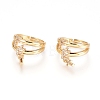 Adjustable Brass Finger Rings RJEW-G096-36G-1