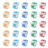 50Pcs Acrylic European Beads MACR-TADJ0001-13W-1