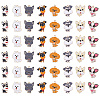 48Pcs 8 Styles Alloy Enamel Pendants FIND-DC0008-64-1