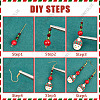 Christmas Earring Making Kit DIY-SC0021-83-6