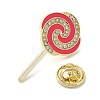 Cute Hot Pink Lollipop Enamel Pins JEWB-S025-12C-3