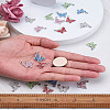 30Pcs 5 Colors Zinc Alloy Butterfly Jewelry Charms FIND-TA0001-61-19