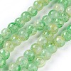 Spray Painted Glass Beads Strands GLAA-A038-D-80-1