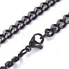 Men's 667 Stainless Steel Cuban Link Chain Necklaces NJEW-G340-07B-1-1