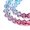 Gradient Color Baking Paint Glass Bead Strands X1-DGLA-A039-T2mm-A017-3